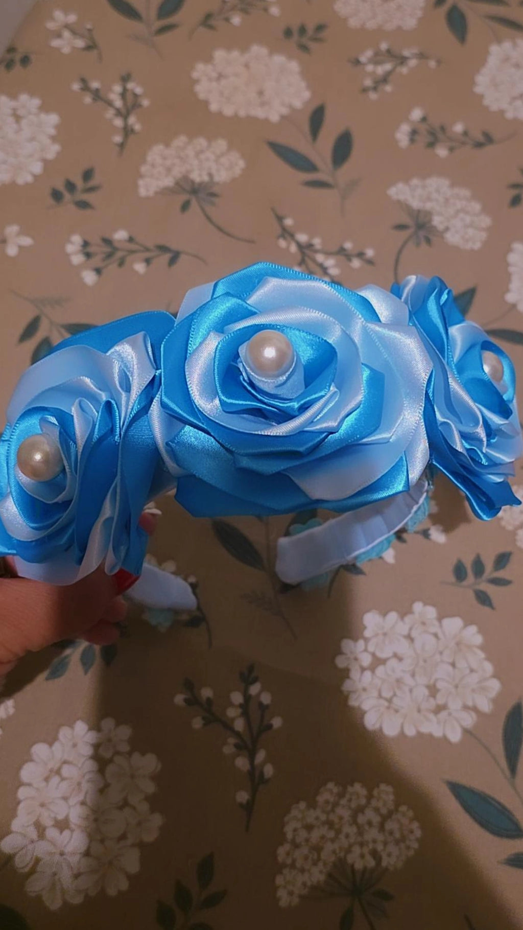 ✨ Elegant Handmade Satin Ribbon Headbands ✨💙