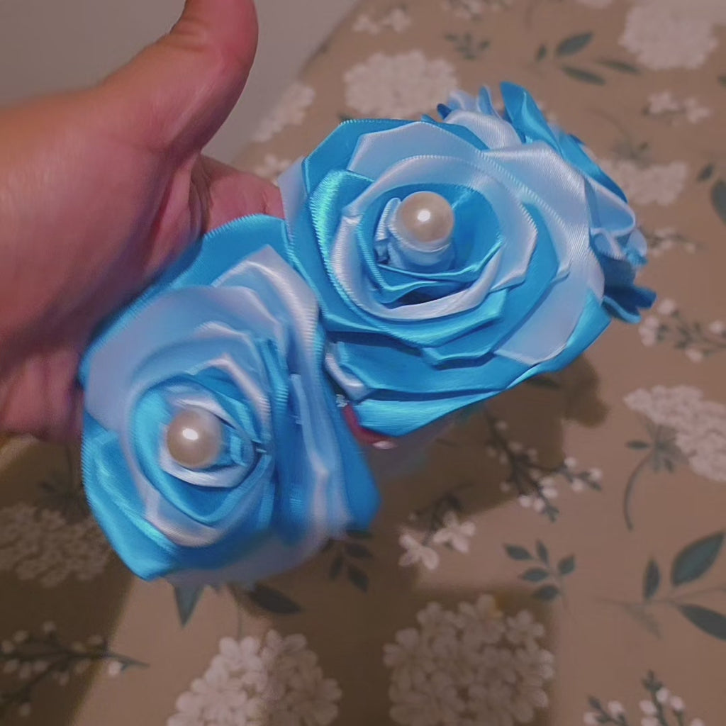 ✨ Elegant Handmade Satin Ribbon Headbands ✨💙