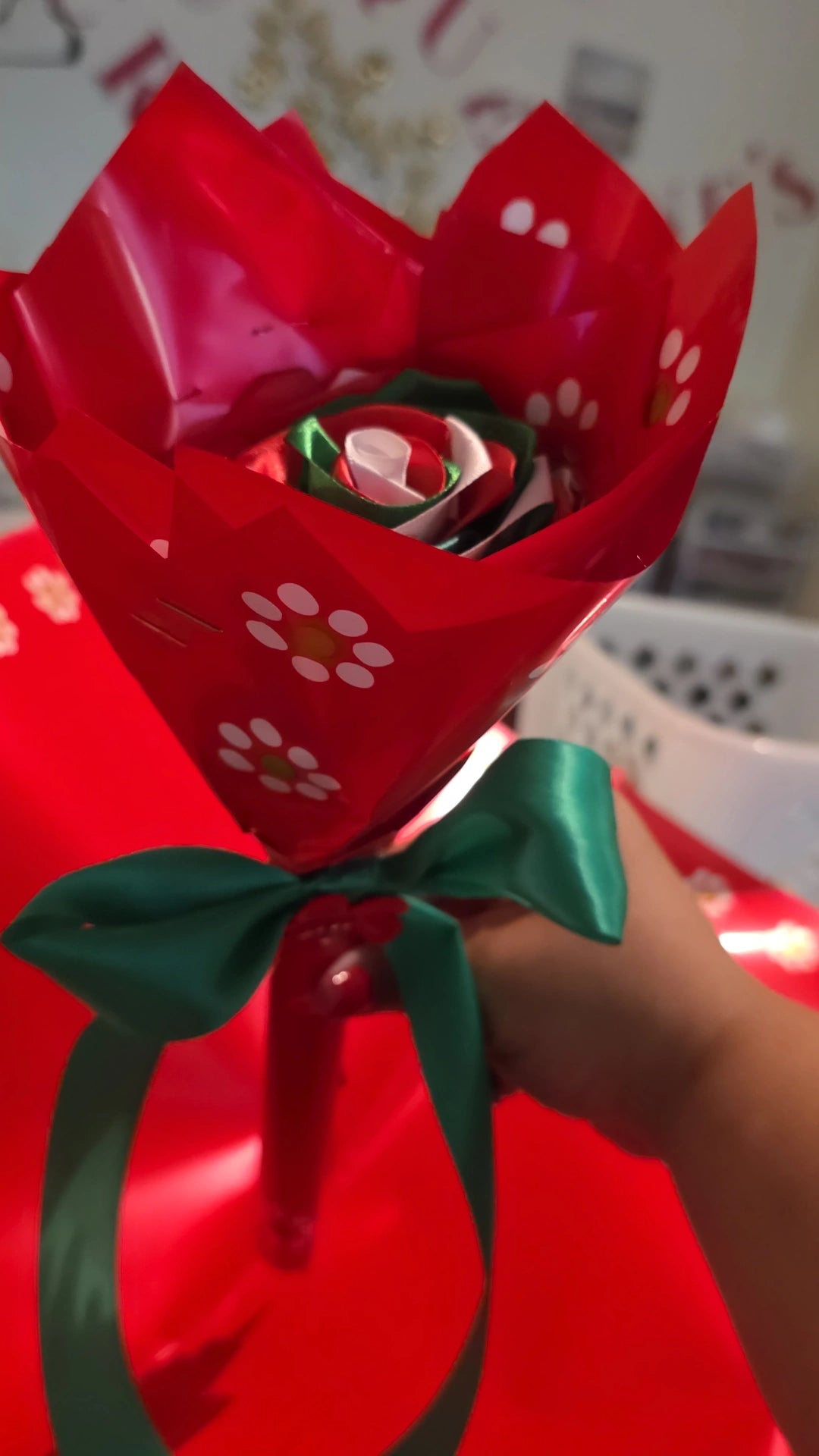 🌹🇲🇽 Eternal Mexico Ribbon Rose Bouquet 🇲🇽🌹