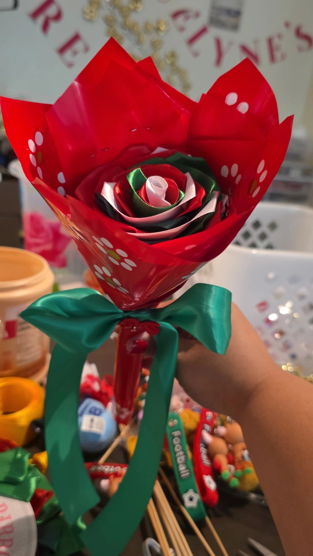 🌹🇲🇽 Eternal Mexico Ribbon Rose Bouquet 🇲🇽🌹