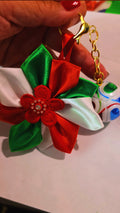 🇲🇽⚽🌹 Mexico Soccer Ribbon Keychain 🌹⚽🇲🇽