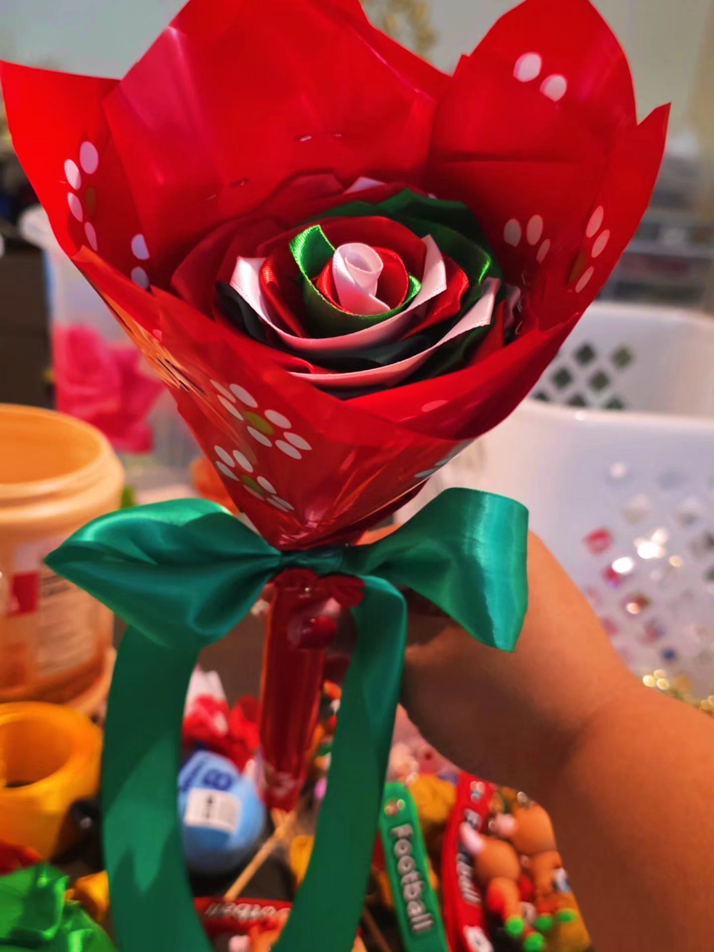 🌹🇲🇽 Eternal Mexico Ribbon Rose Bouquet 🇲🇽🌹