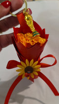 🌻🏆  Inspired Mini Ribbon Bouquet Keychain 🏆🌻